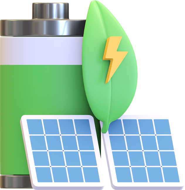 solar panel battery icon illustration